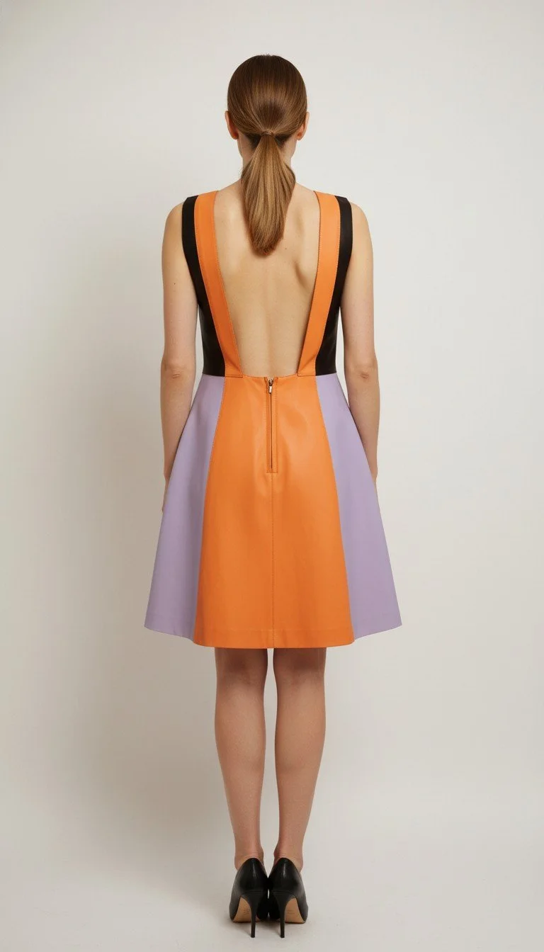 Patricia Motta - Color-Block A-Line Dress Size 38 - Image 2