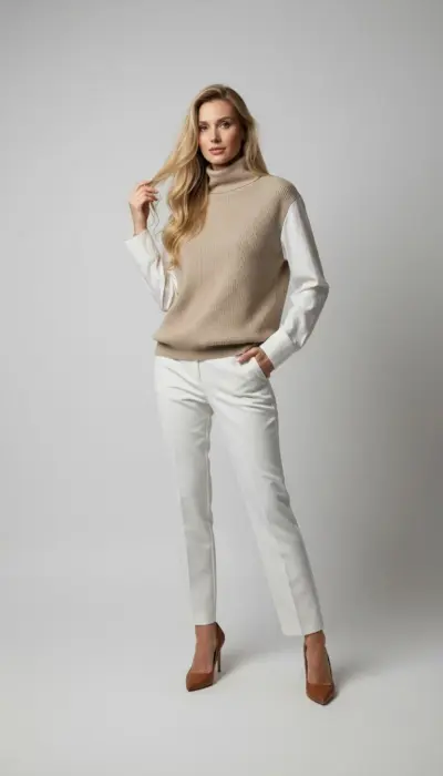 Bruno Cucinelli - Elegant Cashmere Knit Layered Top