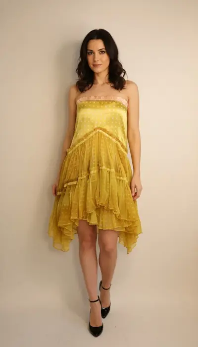 Roberto Cavalli - Glamorous Gold Sequin Skirt Size XS