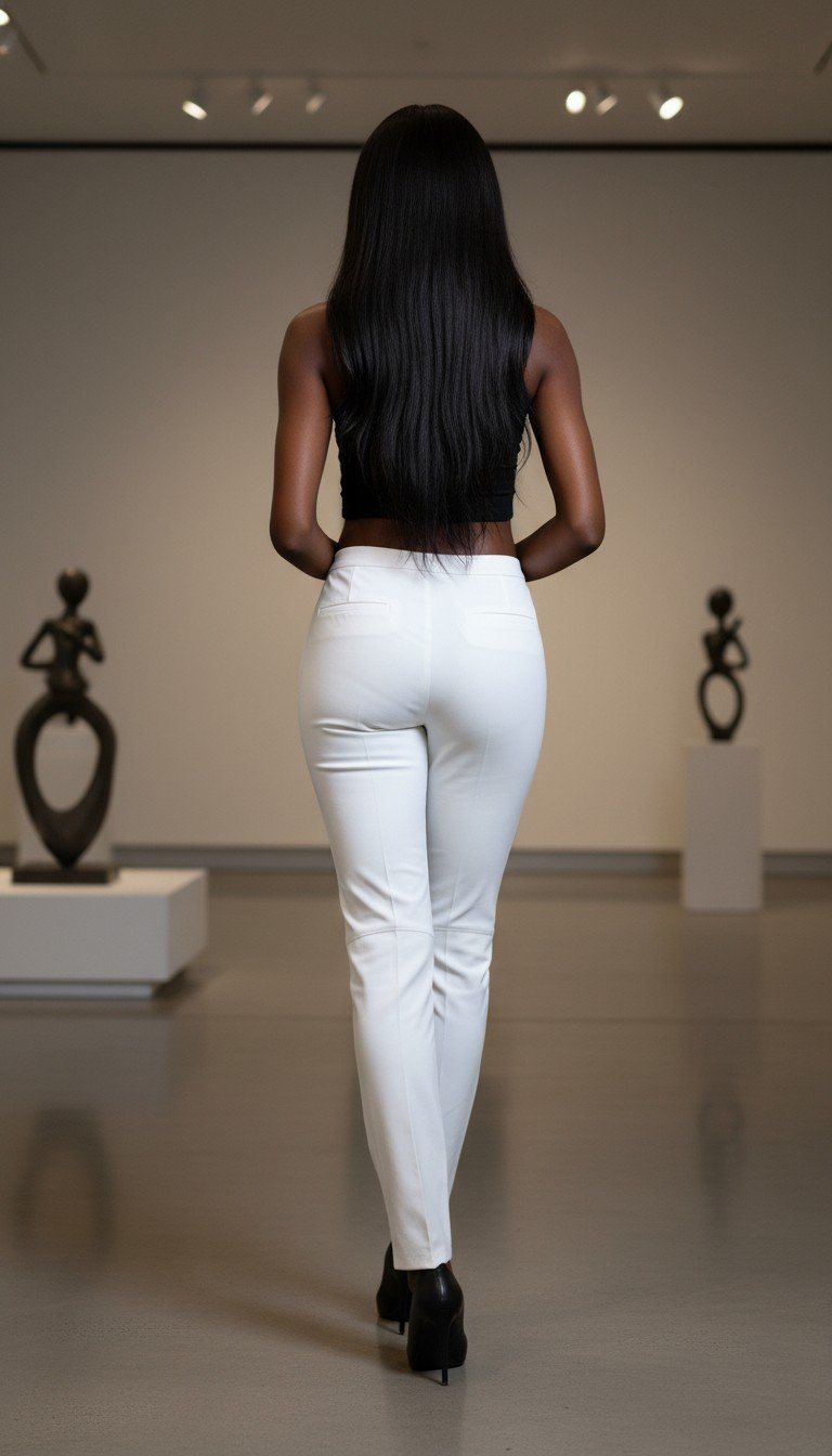 Giga - Timeless White Tailored Pants Size 32 - Image 2