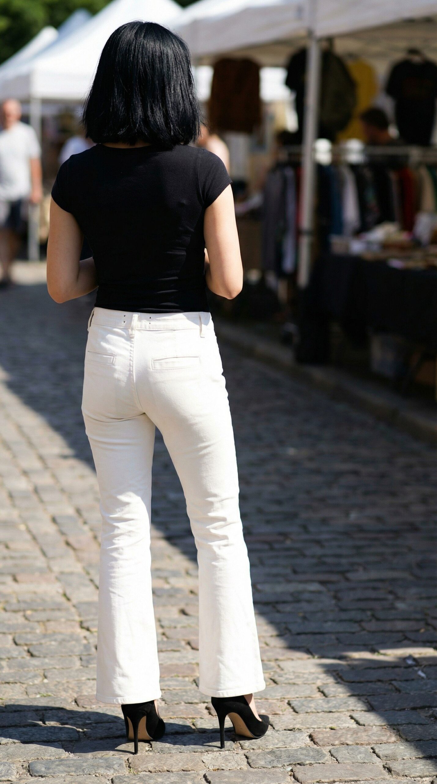 Elizabeth & James - Sleek Off-White Slim-Fit Pants Size 2 - Image 2