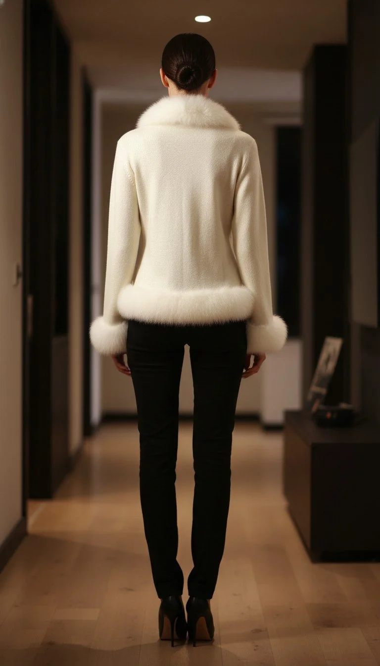 Olivia Preckel - Elegance Faux Fur Shrug Size S/M - Image 2