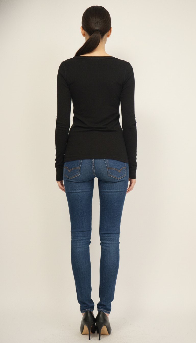 Crown Jewel - Long‑Sleeve Top Essential Black Size XS - Image 2