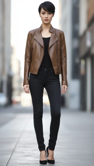 Givenchy - Classic Chic Leather Jacket Size 42