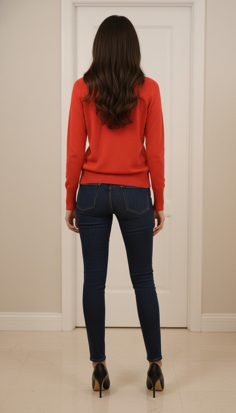 Halogen - Red V‑Neck Button‑Front Cardigan Size S - Image 2