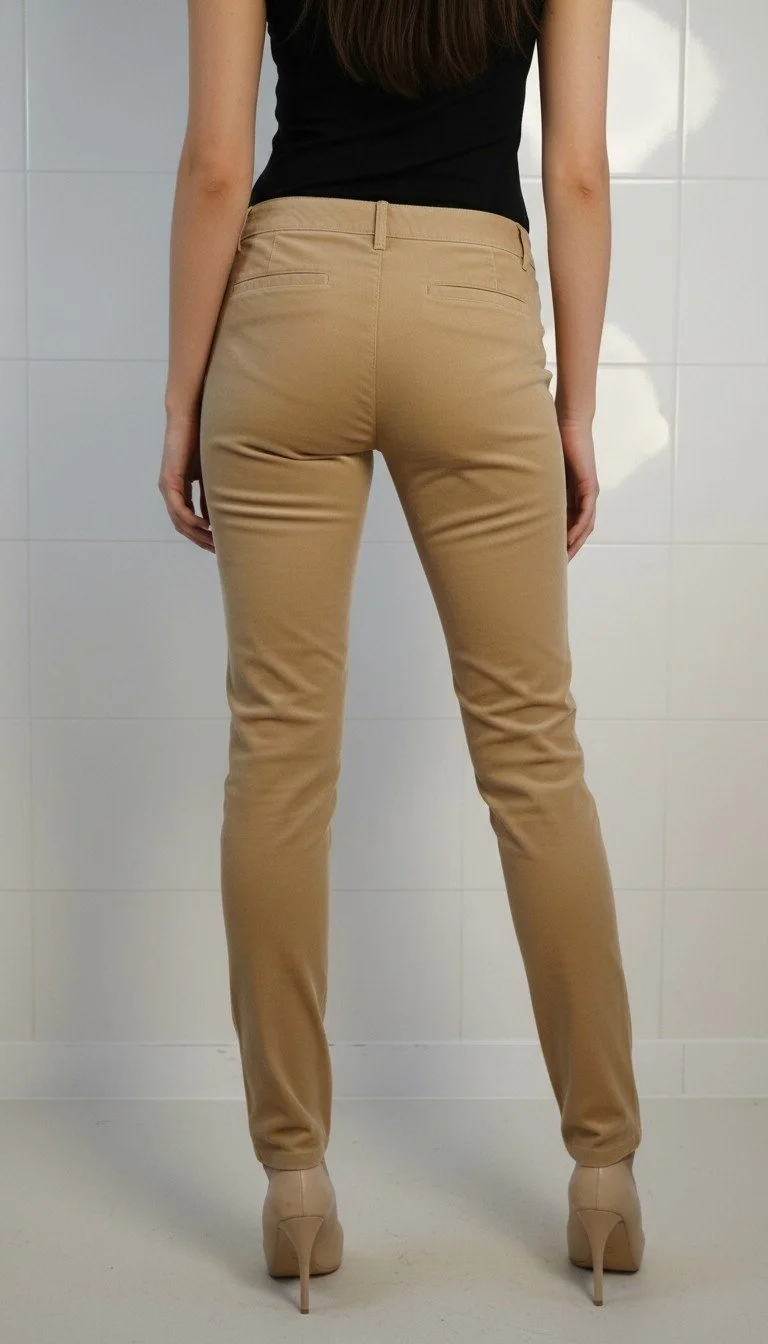 Carolina Herrera - Pant Classic Khaki Chino Size 6 - Image 2