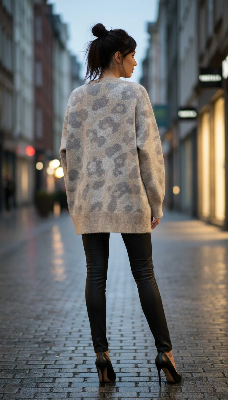 Rag & Bone - Chic Leopard Print Cardigan Size S - Image 2