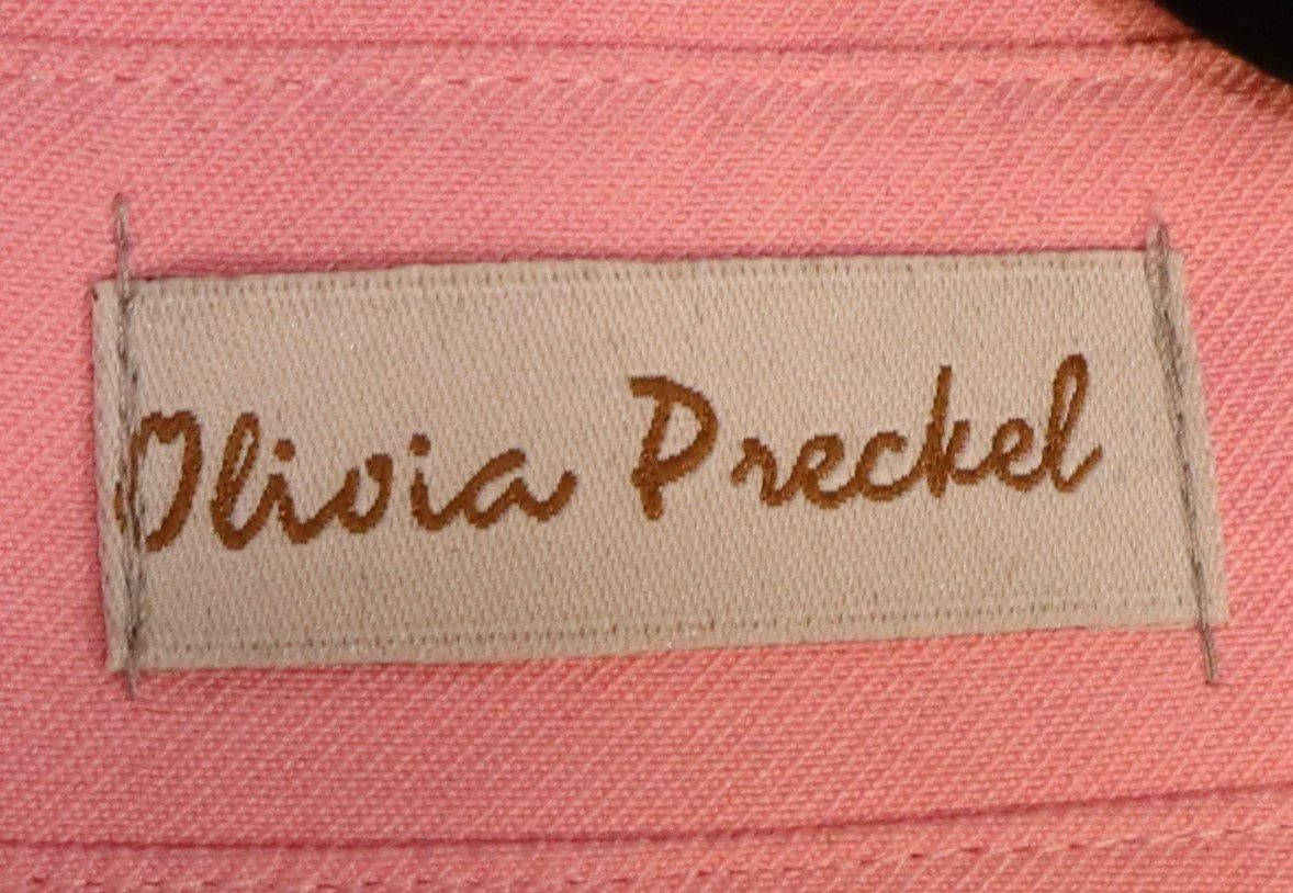 Olivia Preckel - Women's Chic Pink Double-Breasted Jacket - Image 3