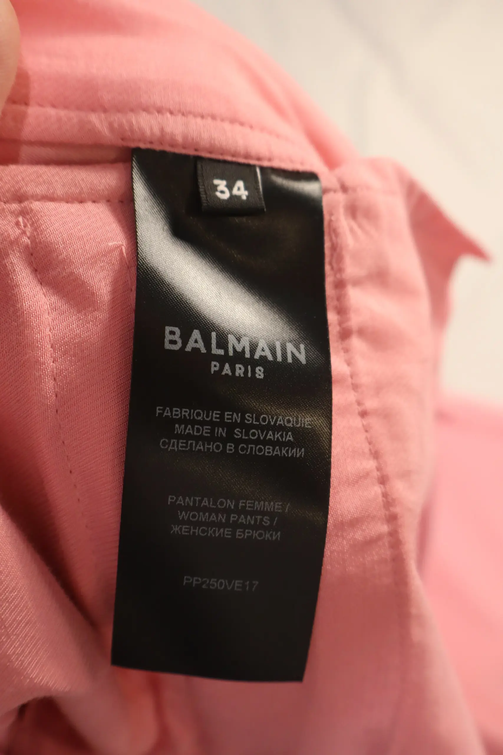 Stylish Pink High-Waist Trousers Size 34 (US 4) - Image 3