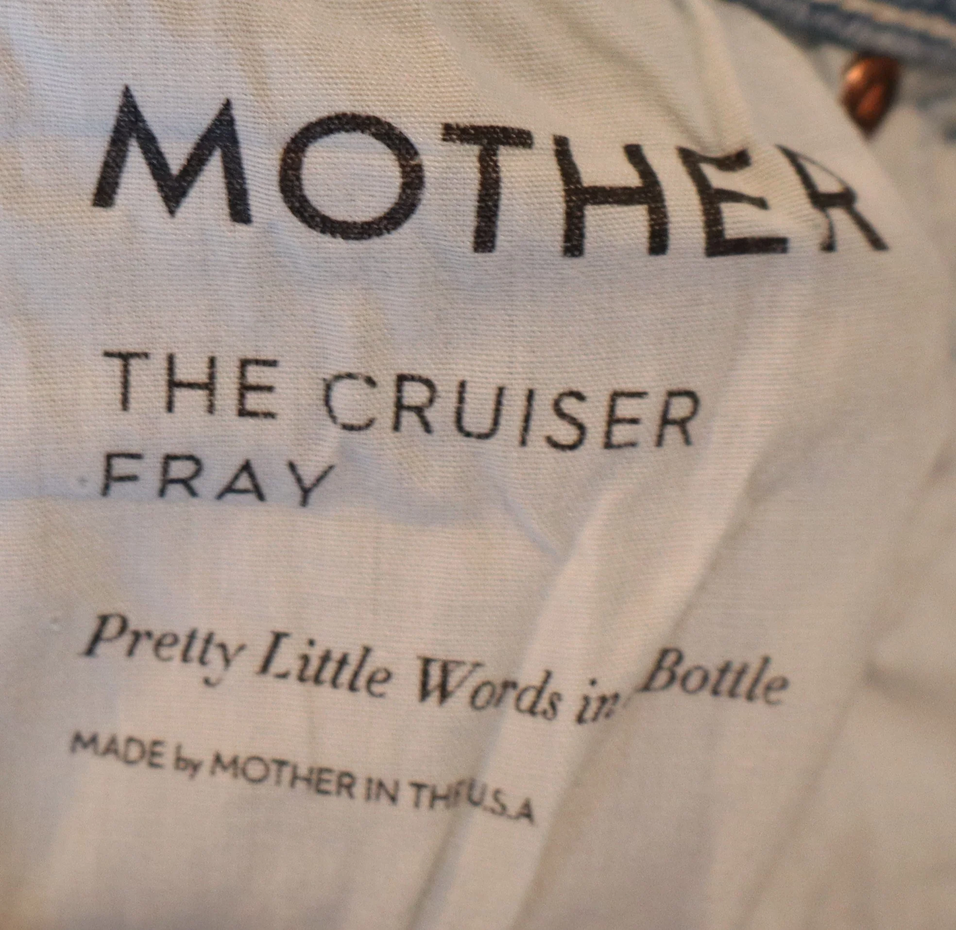 Mother - Cruiser Fray Jeans with Speckled Paint Design - Image 3