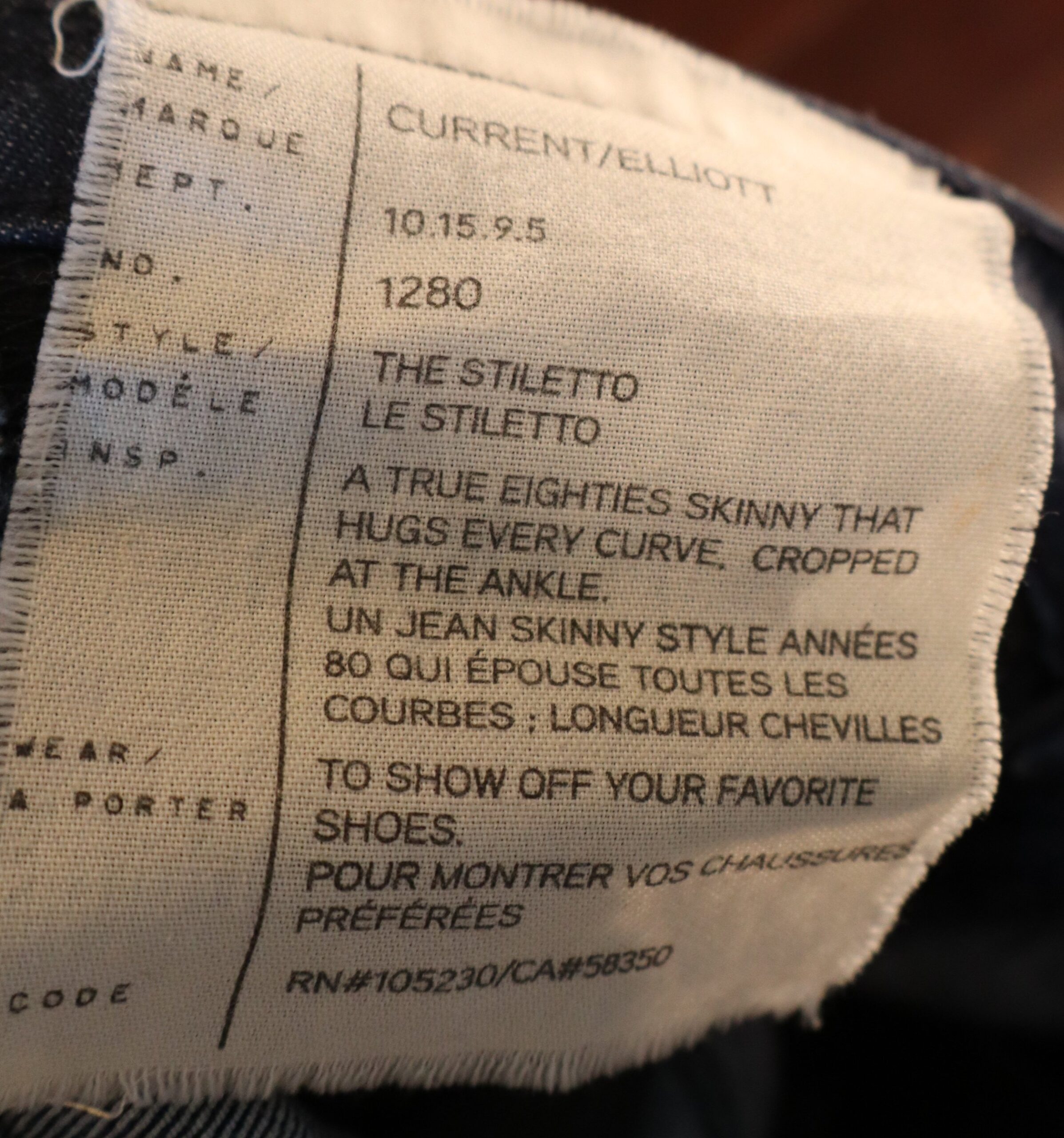 Current Elliot - Premium Skinny Fit Jeans Size 25 - 0 - Image 4