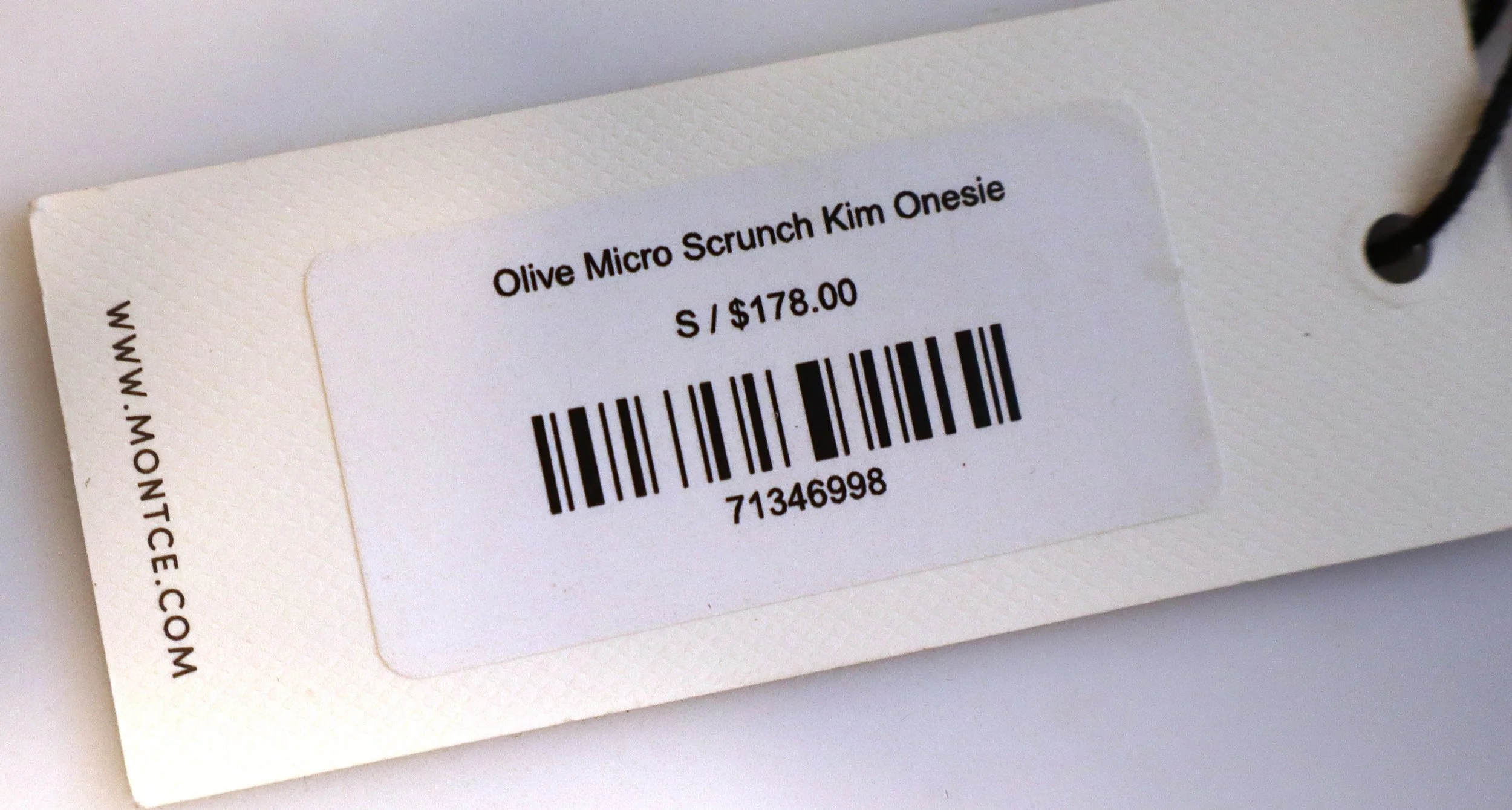Montce - Olive Micro Scrunch Kim Onesie Size S - Image 3