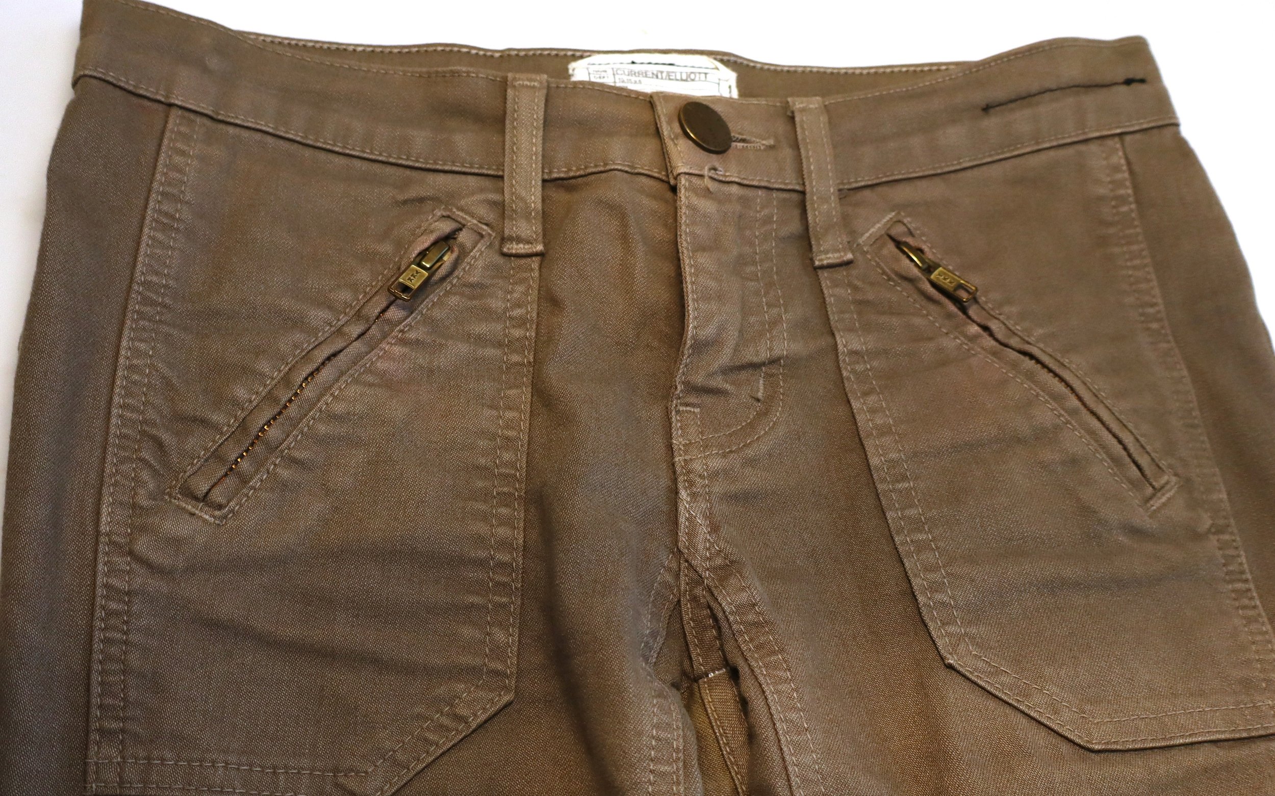 Current/Elliot - Moto Zip Skinny Pants Size 24-0 - Image 3