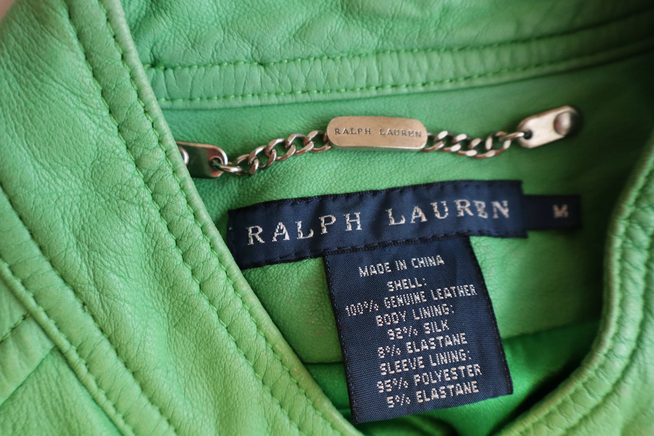 Ralph Lauren - Leather Moto Jacket Size M - Image 3