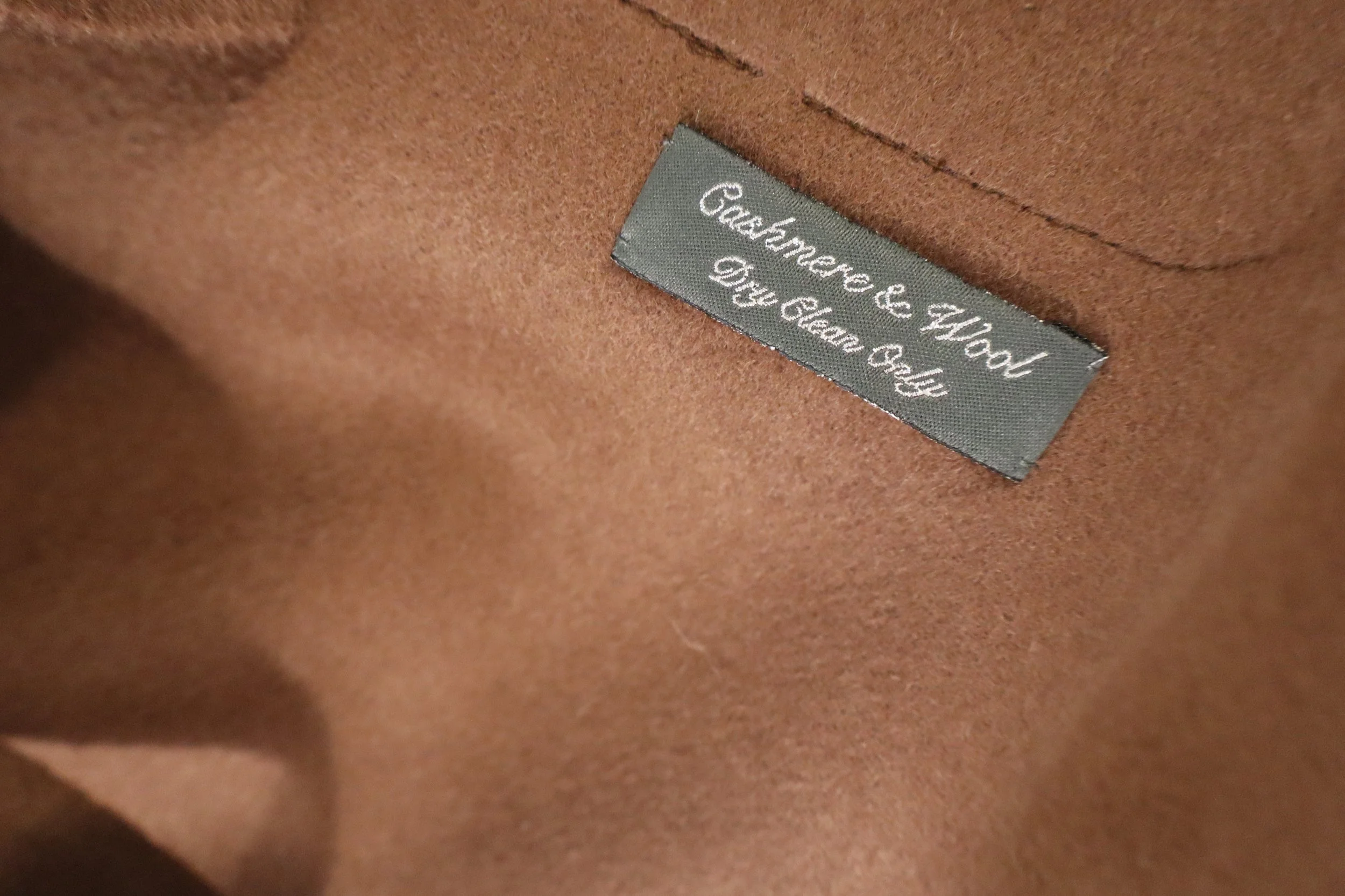 Olivia Preckel - Stylish Brown Longline Vest with Faux Fur Accents Size S - Image 3