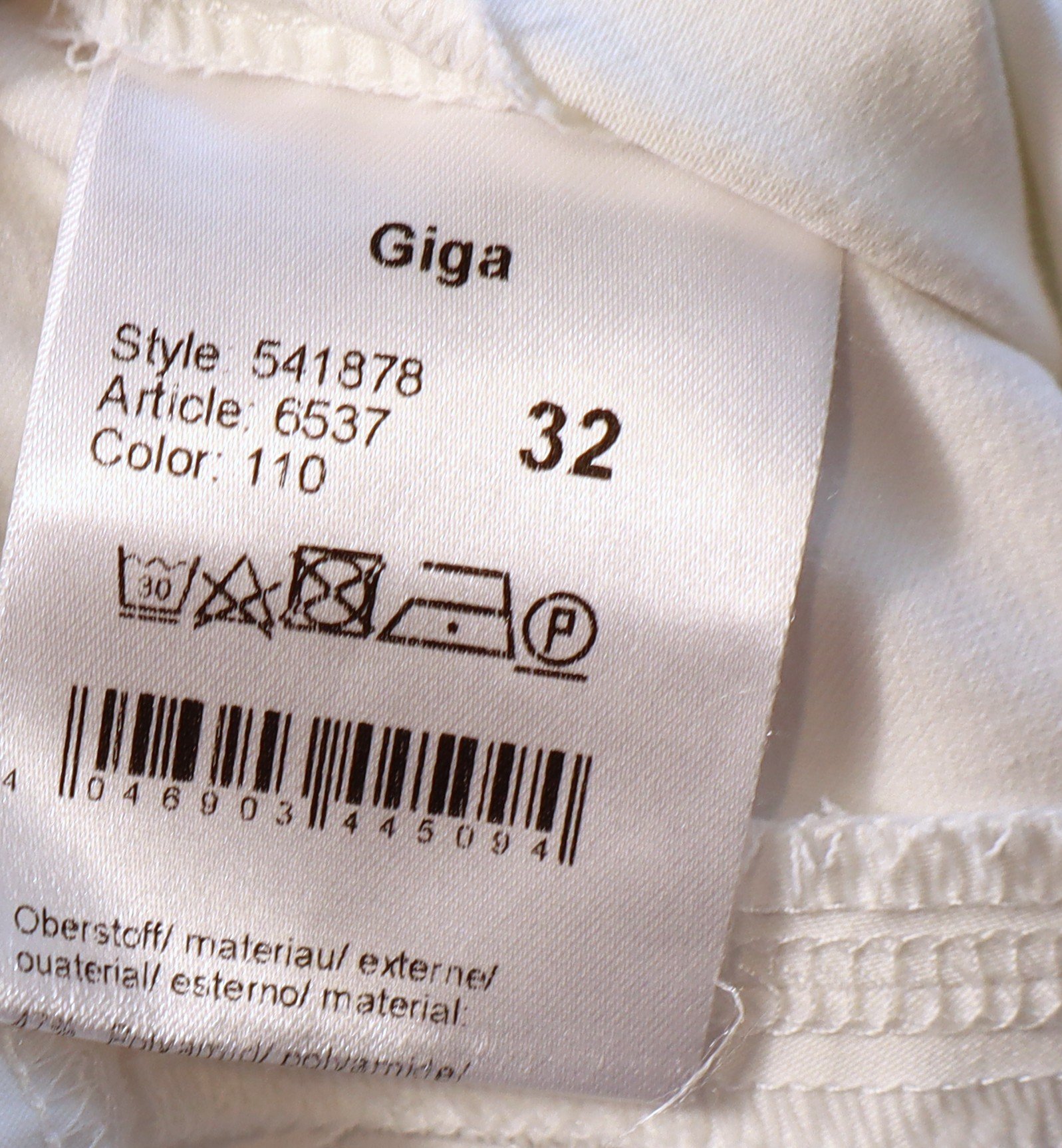 Giga - Timeless White Tailored Pants Size 32 - Image 3