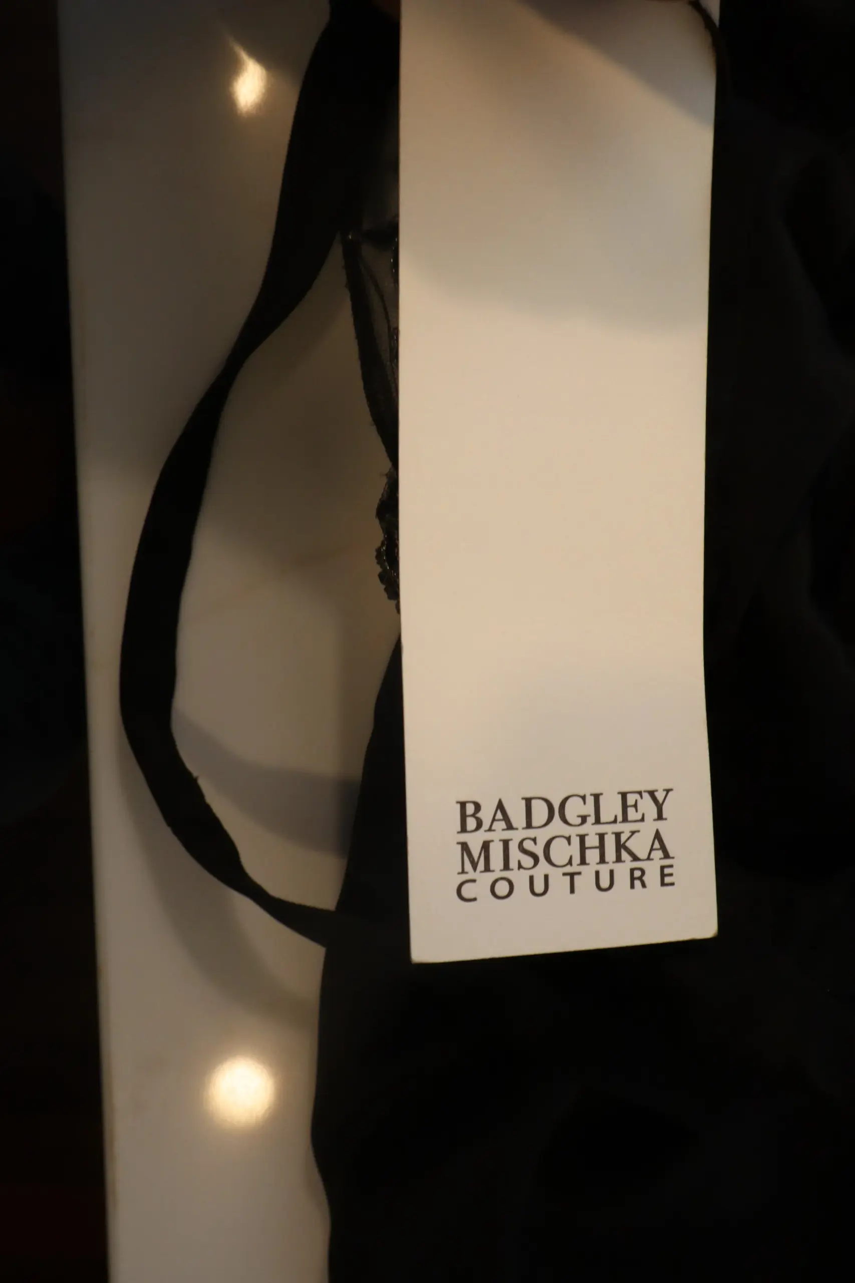 Badgley Mischka - Elegant Black Silk Cocktail Dress - Size 6 - Image 5
