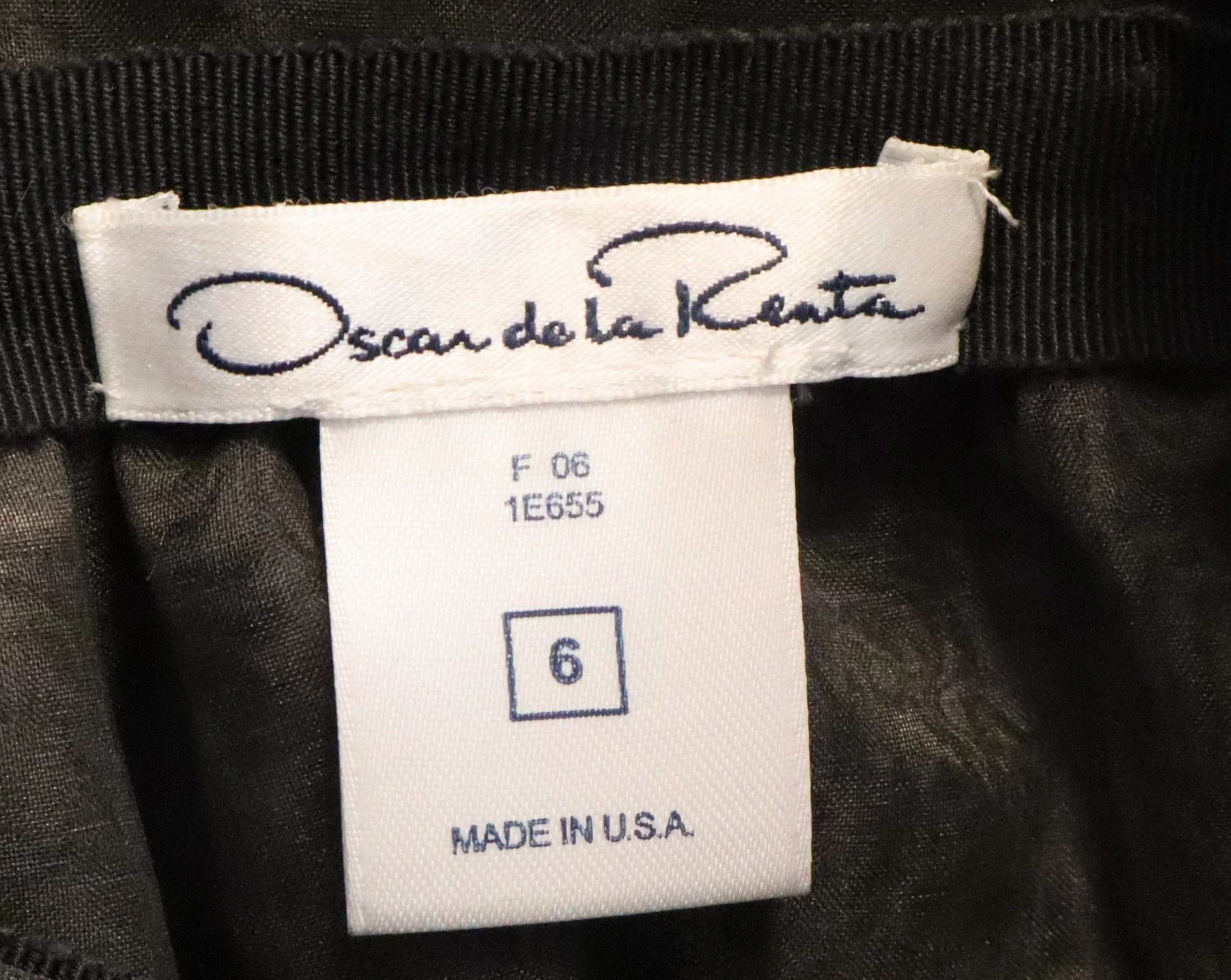 Oscar de la Renta - Cocktail Black Sequin A-Line Dress Size 6 - Image 3
