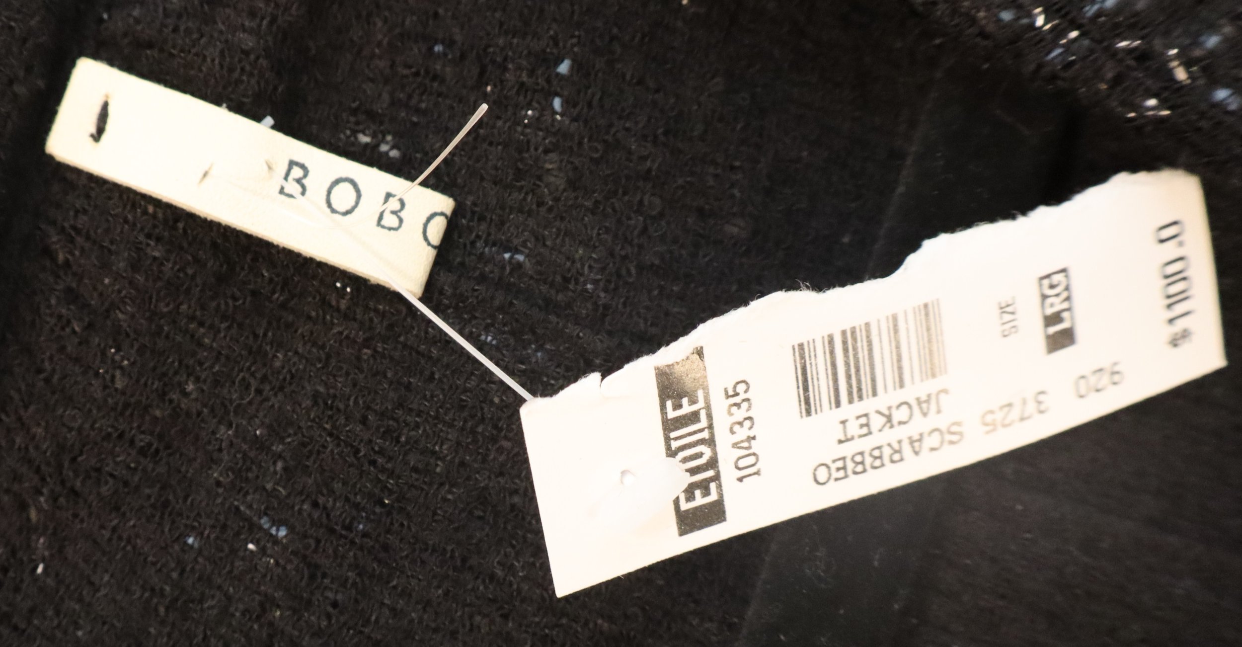 Boboutic - Glamorous Shimmer Black Jacket Size L - Image 3