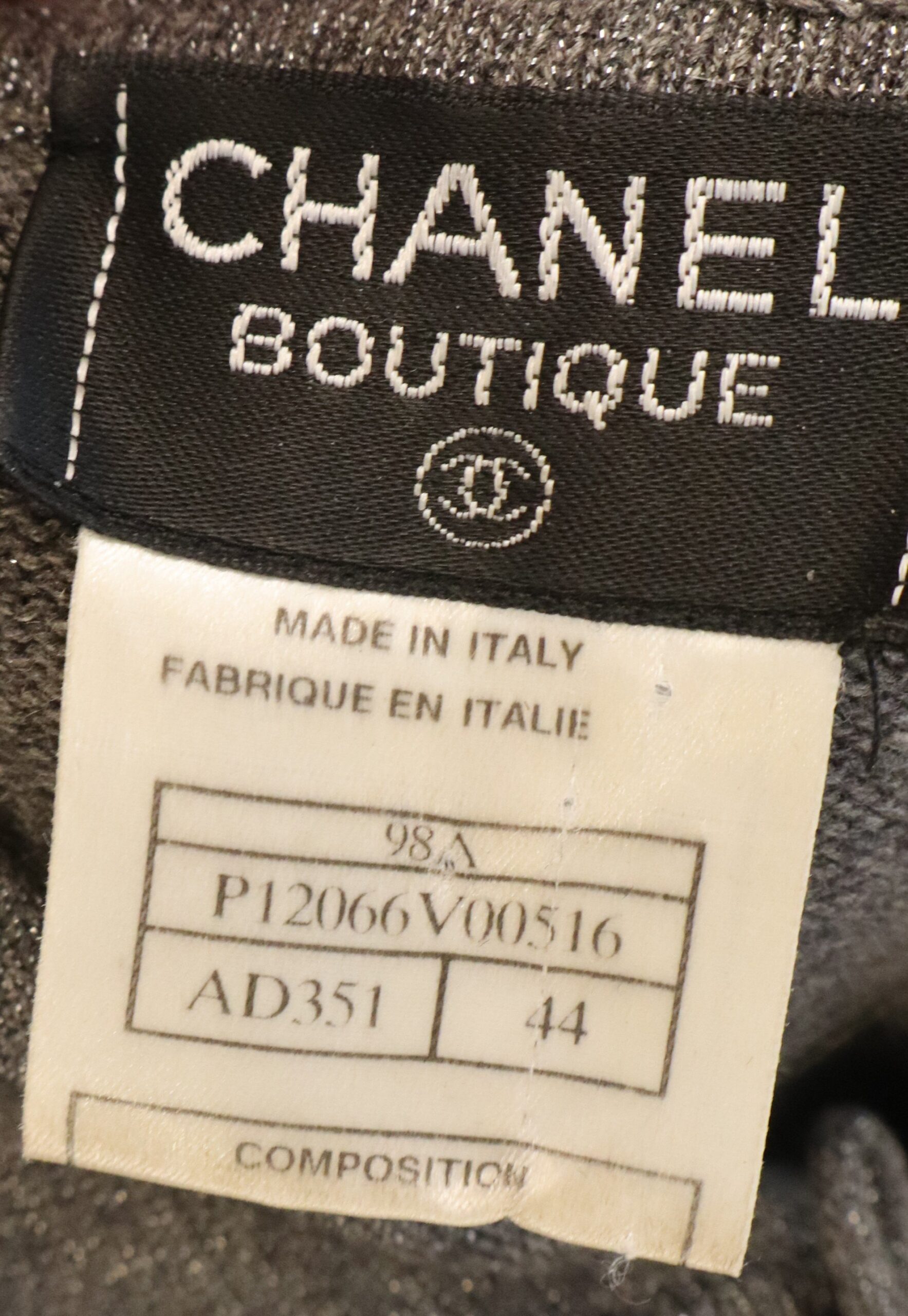 Chanel - Vintage Classic Gray Comfort Hoodie Size 44 - Image 4