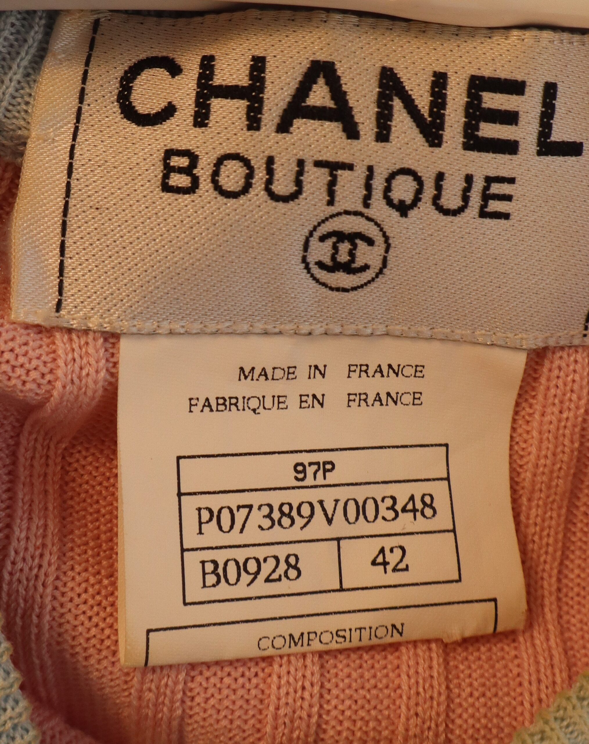 Chanel - RARE Elegant Boutique 97P Knit Cardigan Size M - Image 3