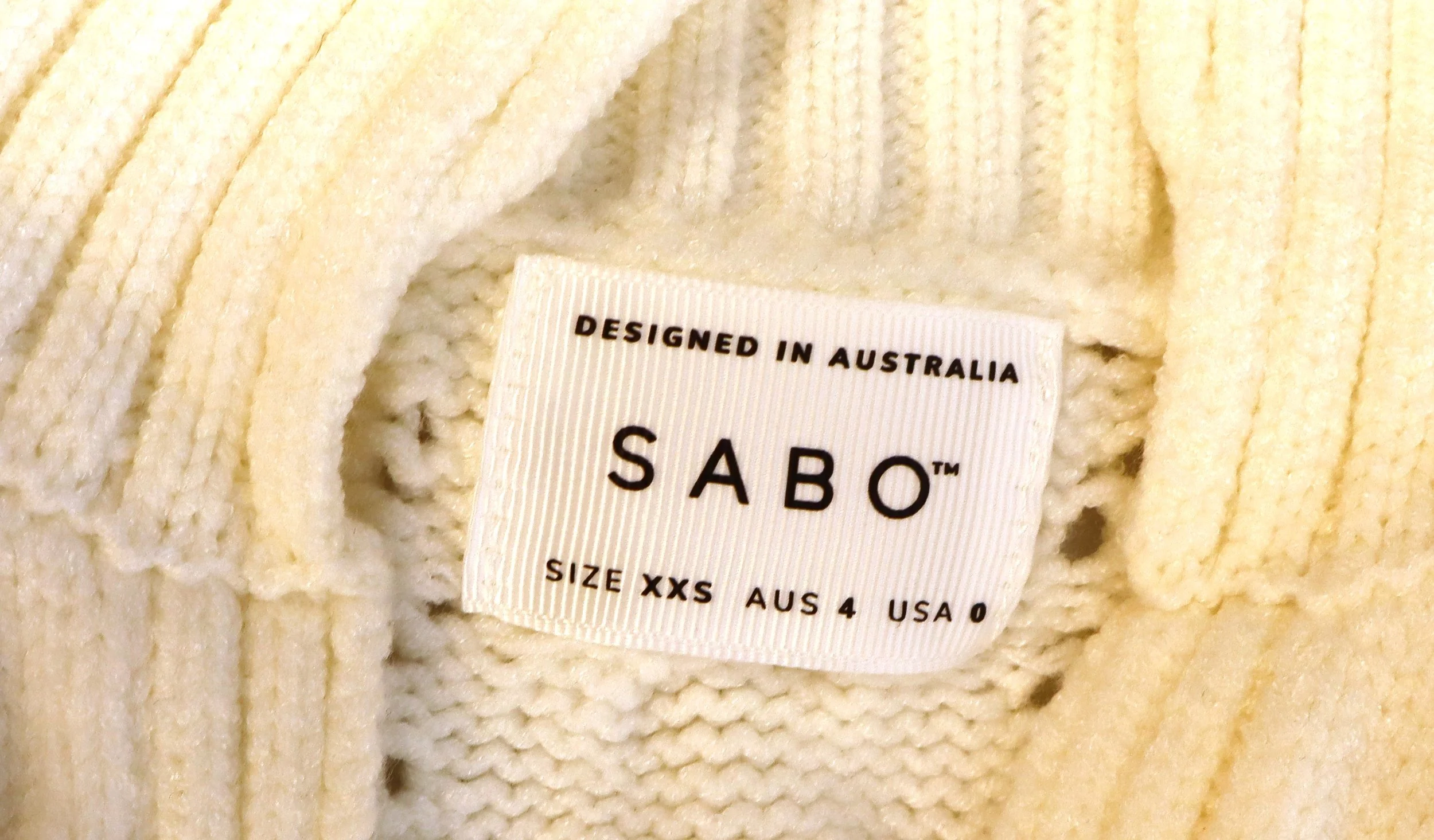 Premium Cable Knit High-Neck Sweater - Size S (US) - Image 3