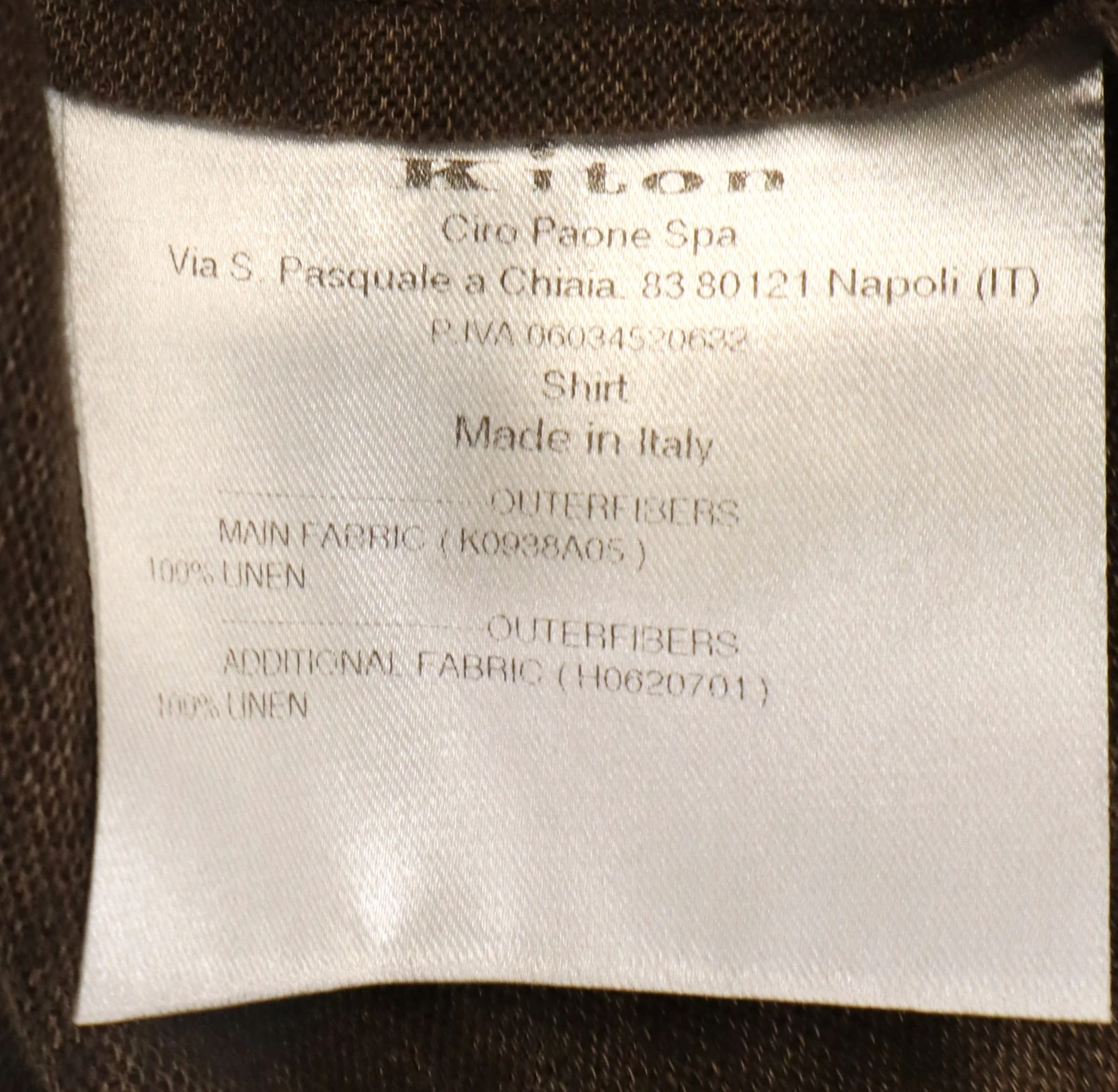Kiton Napoli - 100% Linen Shirt (Made in Italy) Size S - Image 4