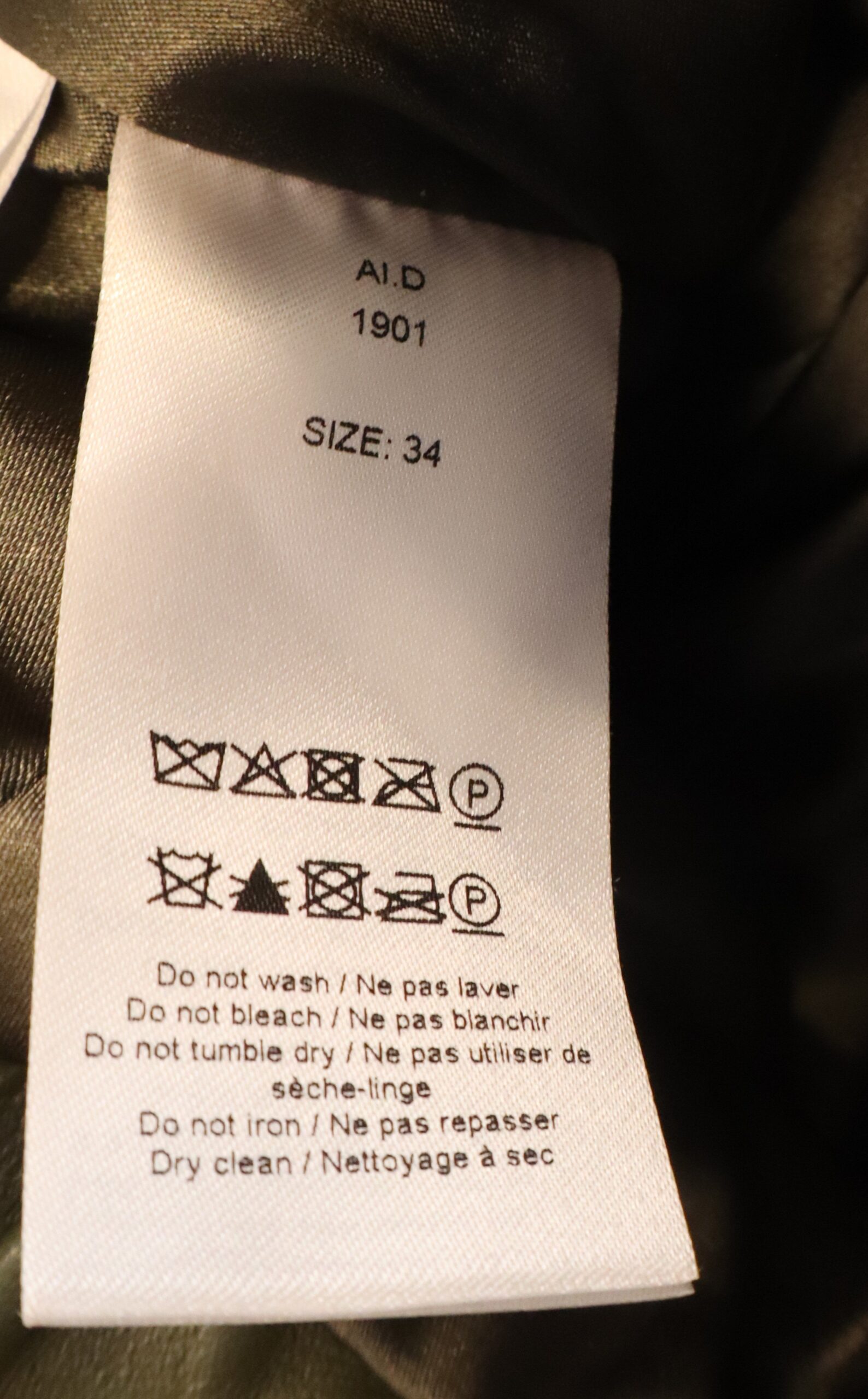 Ganni - Olive Leather Pants Size 34 - Image 4