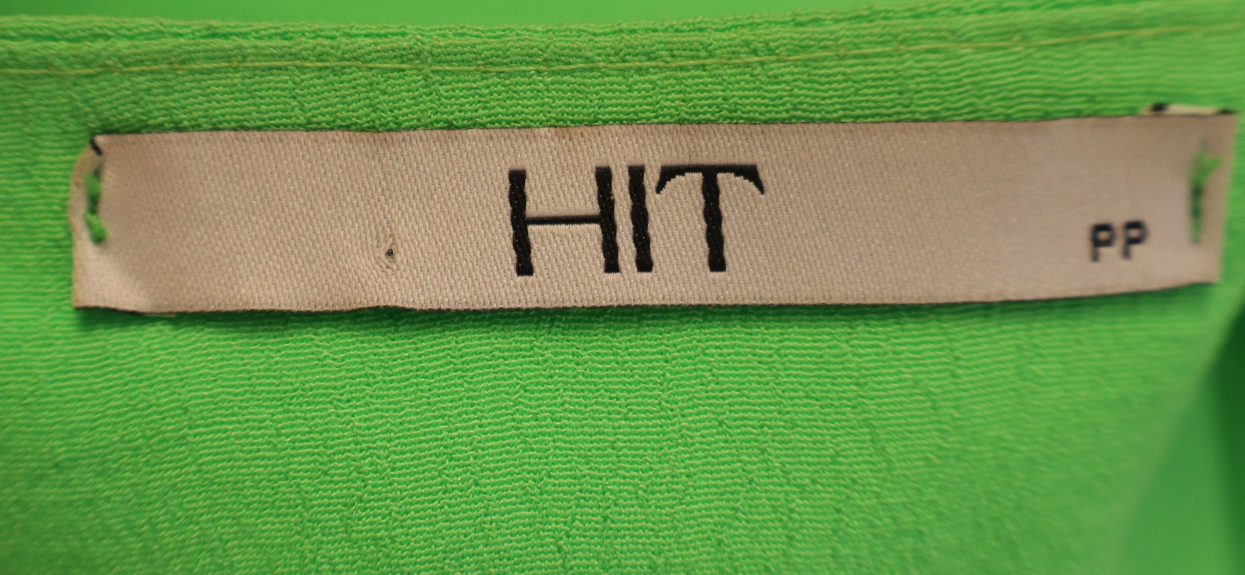 Hit - Neon Green Tie-Front Crop Top Size PP (US XS) - Image 3