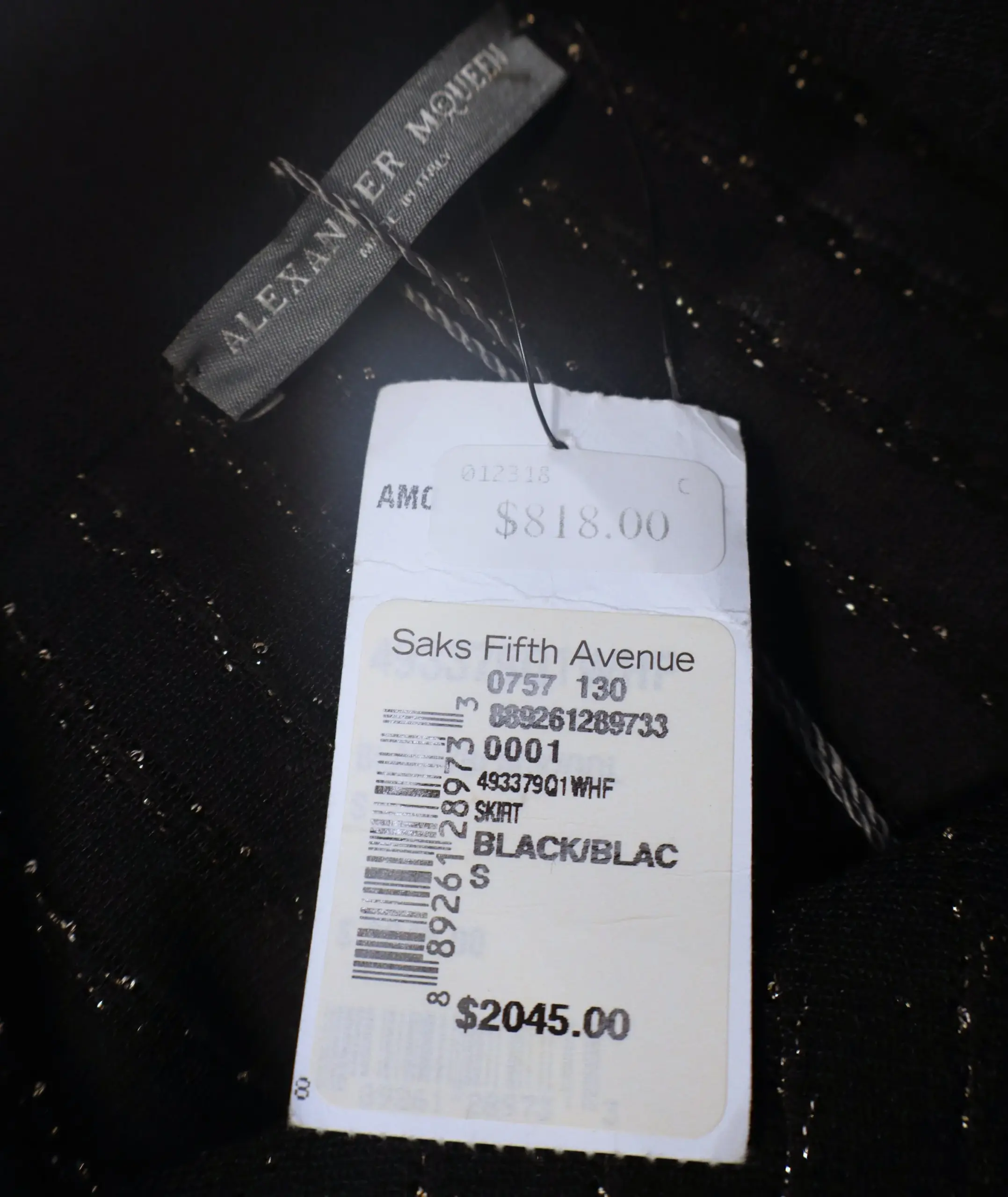 Alexander McQueen - Sophisticated Black Pleated Skirt Size S - Image 3