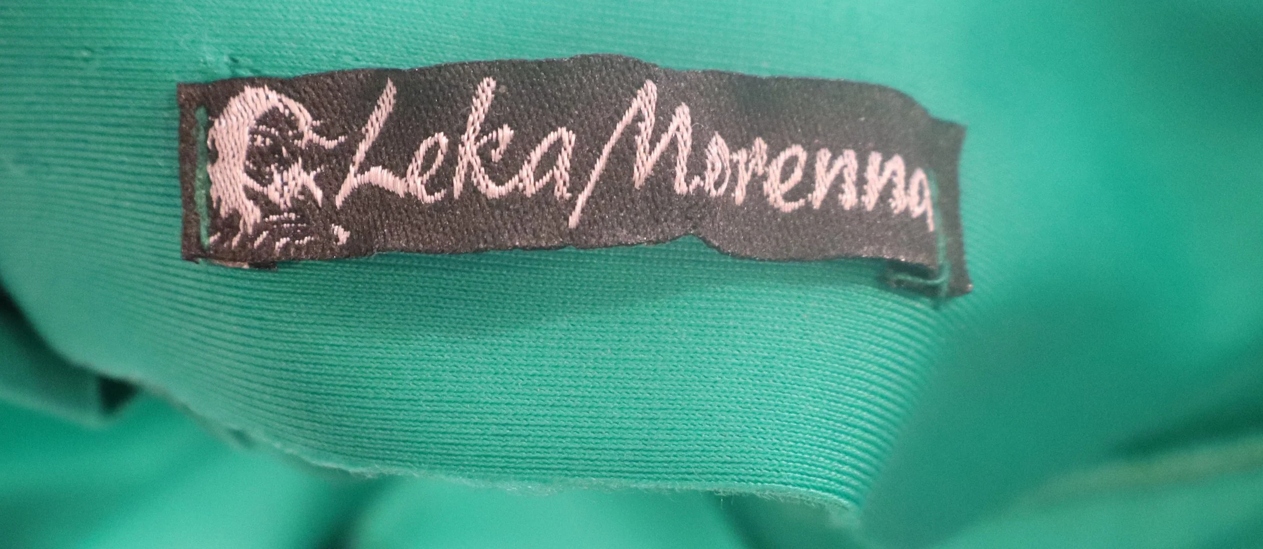 Leka Morenna - Asymmetric Puff‑Sleeve Emerald Dress Size P - Image 3