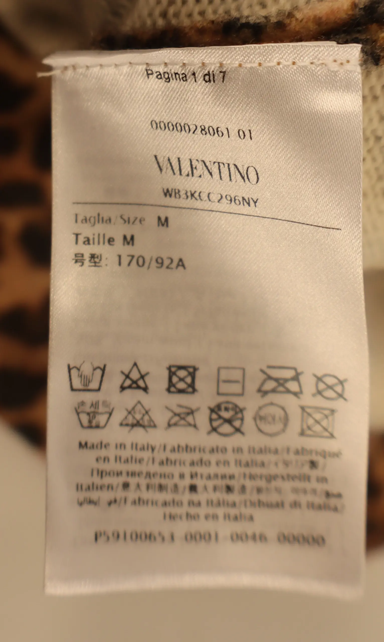 Valentino - Leopard‑Print Italian Knit Sweater Size M - Image 4