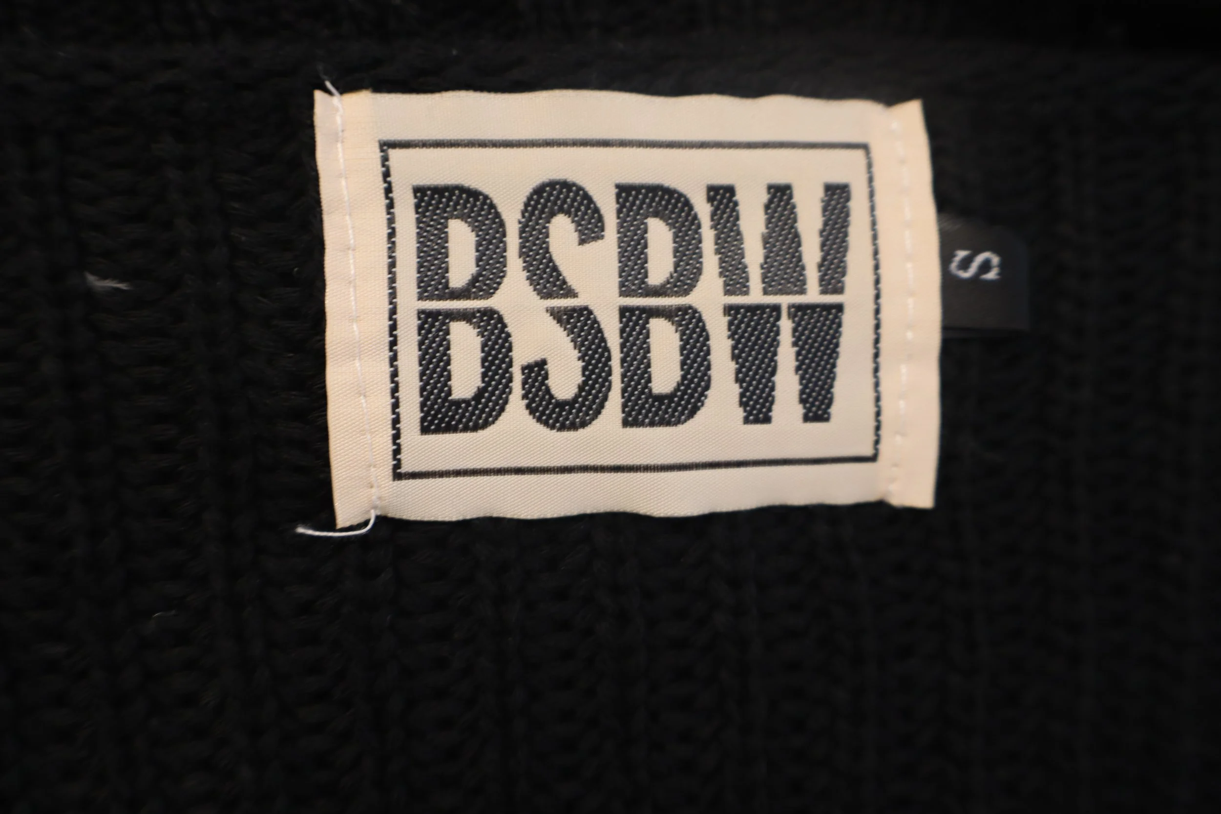 BSBW - Distressed Strap Sweater Black Grommet Size S - Image 3