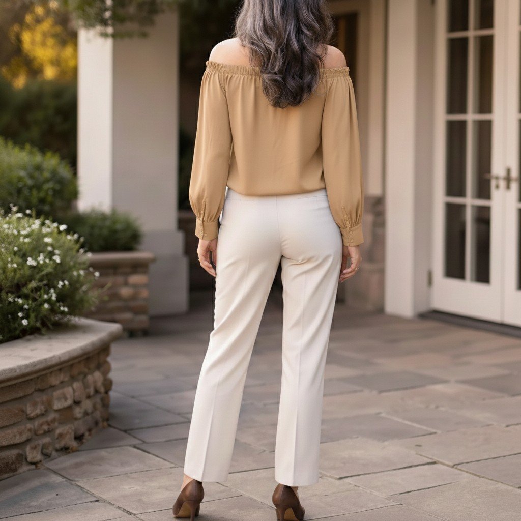 Isolda - Chic Off-the-Shoulder Blouse - Image 2