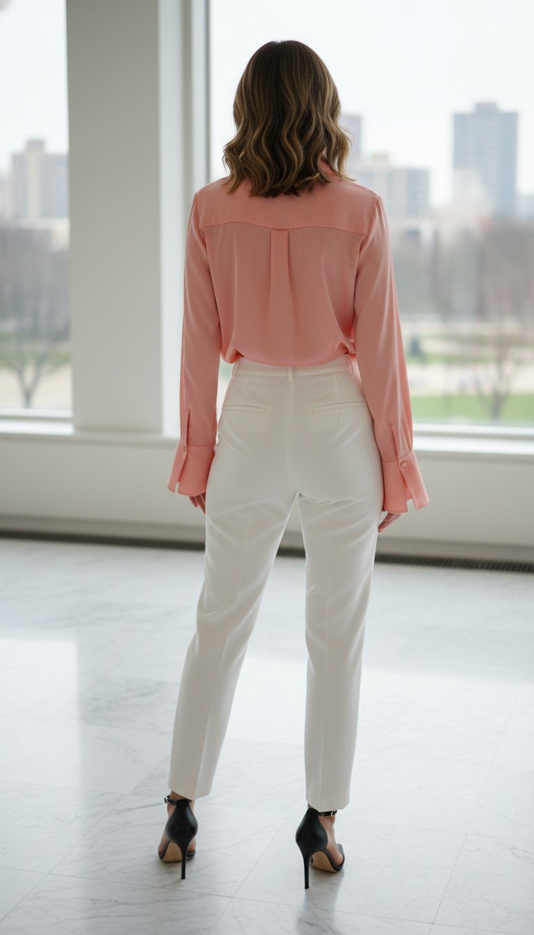 Chu Chu Loo - Women's Luxury Silk Blouse Size M - Image 2