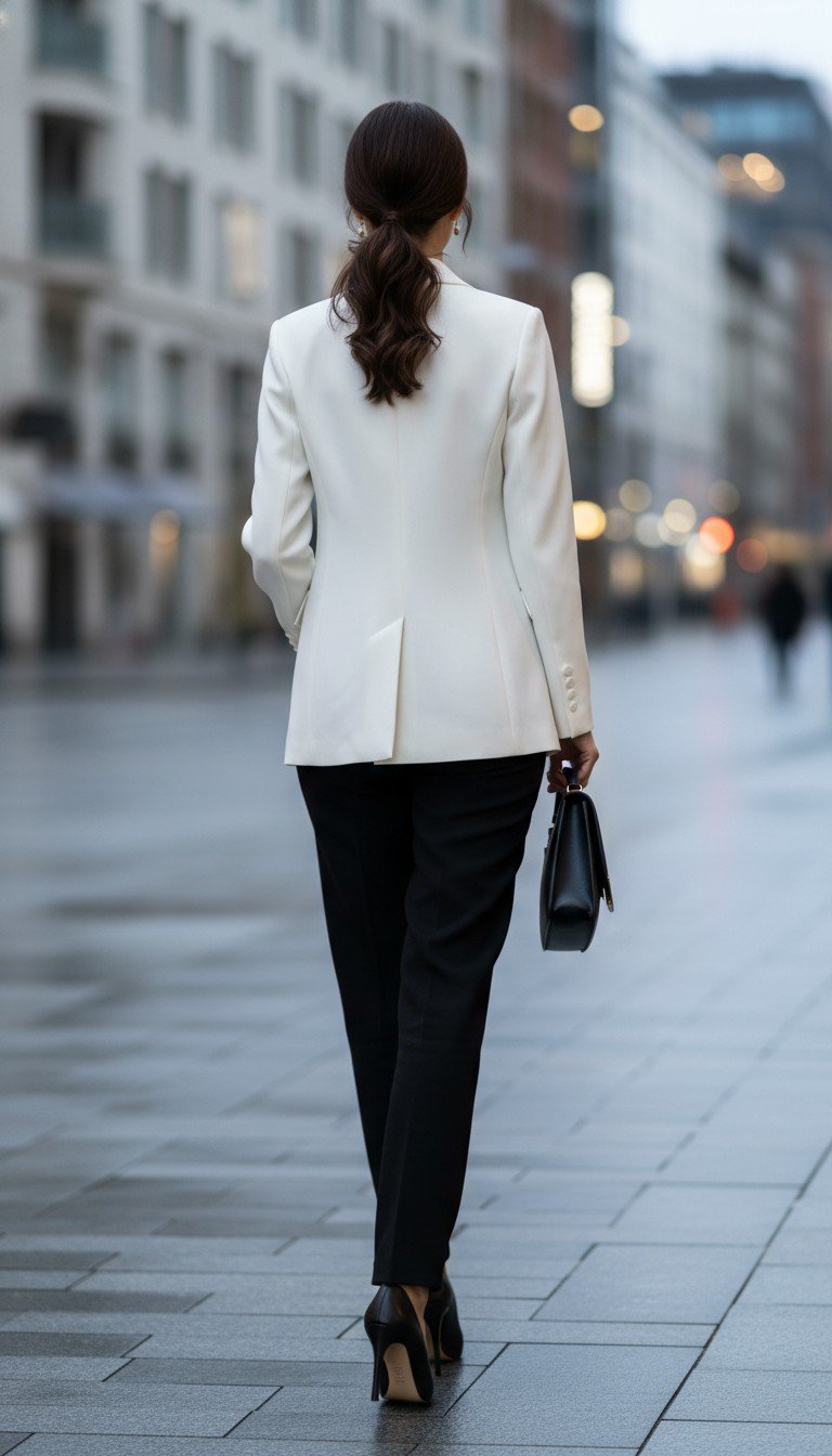 Hit - Elegant White Blazer Size S - Image 2