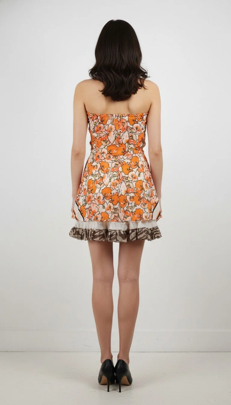 Roberto Cavalli - Vibrant Floral Layered Skirt Size 38 - Image 2