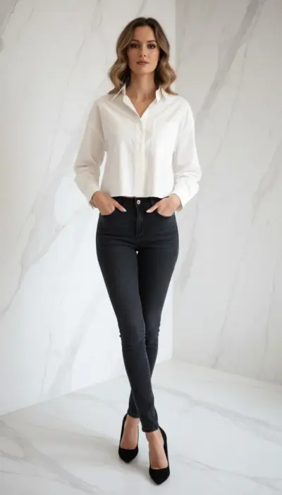 Valentino Garavani - Premium White Button‑Up Shirt Size 40