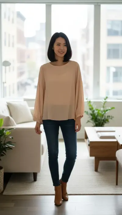 Aniemeyer - Chic Blouson Sleeve Blouse
