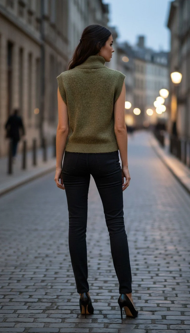LeLis - Classic Turtleneck Vest Size XS - Image 2