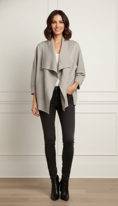 Donna Karen - Cozy Waterfall Cardigan Size S