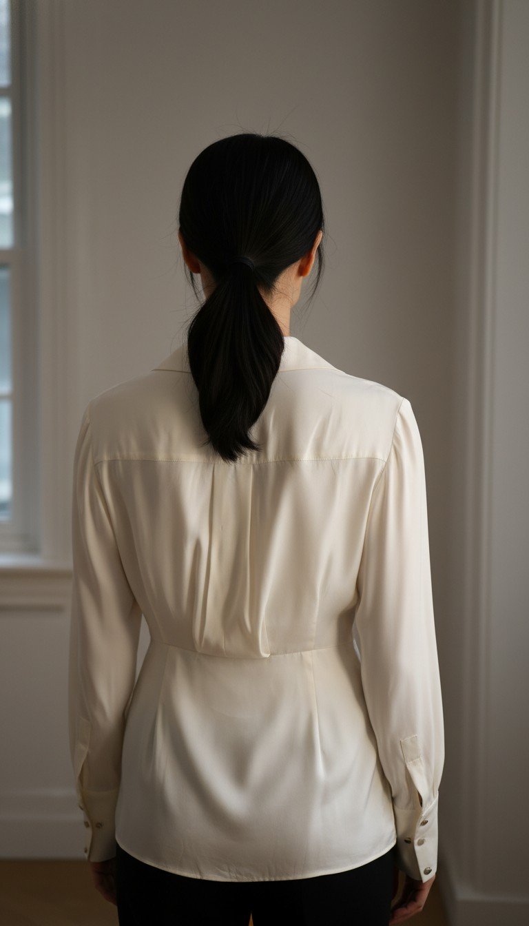 Guage 81 - Elegant Long Sleeve White Wrap Dress - Image 2