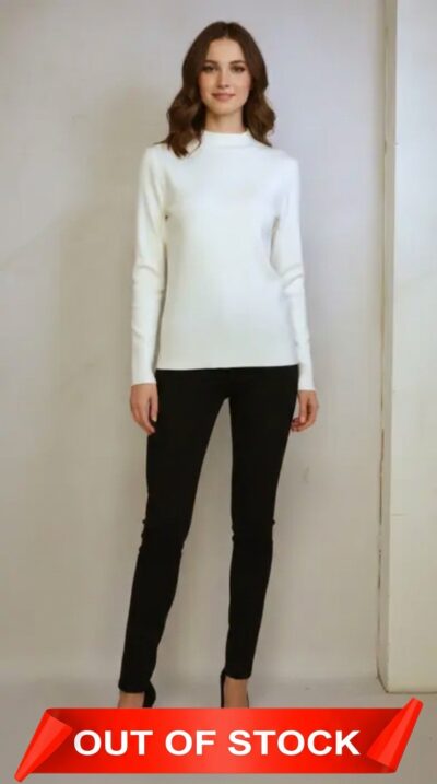 The Row - Classic White Turtleneck Sweater Size M