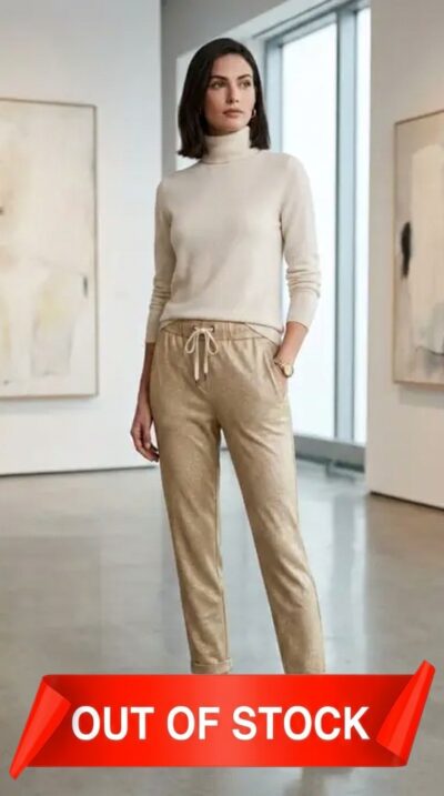 Brunello Cucinelli - Beige Drawstring Pants Size 6