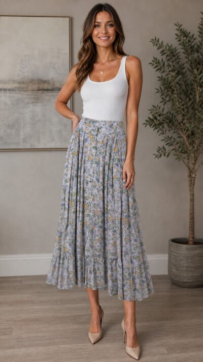 Nightcap Clothing Floral Button‑Front Maxi Skirt – Size XS