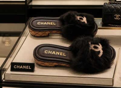 Chanel Shearling Lambskin Mules – Size 39