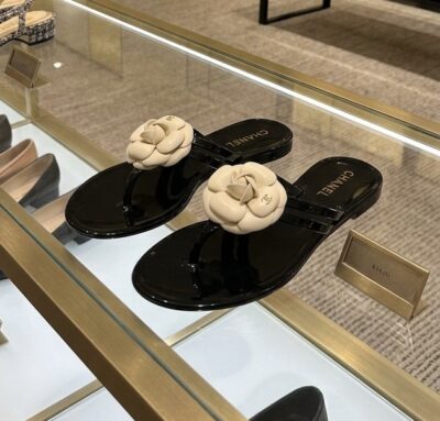 Chanel Camellia Jelly Sandals – Size 40